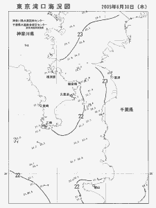 東京湾口海況図(2005/06/30)