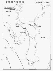 東京湾口海況図(2005/07/01)