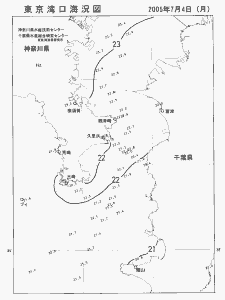 東京湾口海況図(2005/07/04)
