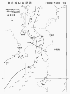 東京湾口海況図(2005/07/17)