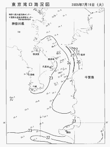 東京湾口海況図(2005/07/19)