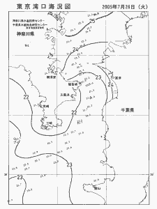 東京湾口海況図(2005/07/26)