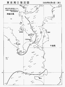東京湾口海況図(2005/08/04)