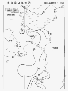 東京湾口海況図(2005/08/10)