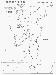 東京湾口海況図(2005/08/14)