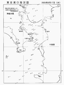 東京湾口海況図(2005/08/17)