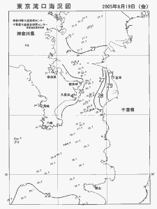東京湾口海況図(2005/08/19)