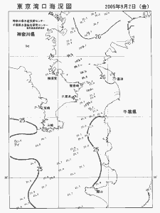 東京湾口海況図(2005/09/02)
