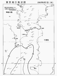 東京湾口海況図(2005/09/07)