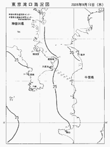 東京湾口海況図(2005/09/15)