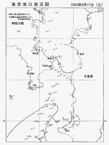 東京湾口海況図(2005/09/17)