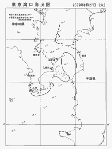 東京湾口海況図(2005/09/27)