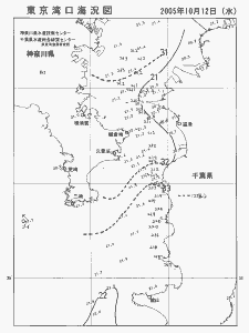 東京湾口海況図(2005/10/12)