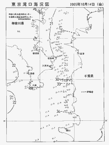 東京湾口海況図(2005/10/14)