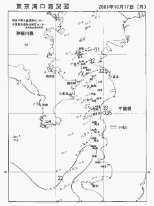 東京湾口海況図(2005/10/17)