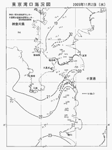 東京湾口海況図(2005/11/02)