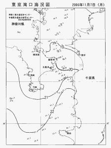 東京湾口海況図(2005/11/07)