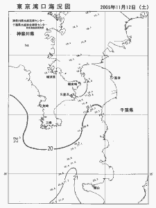 東京湾口海況図(2005/11/12)