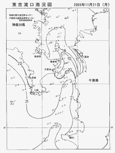 東京湾口海況図(2005/11/21)