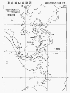 東京湾口海況図(2005/11/25)