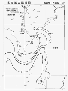 東京湾口海況図(2005/11/27)