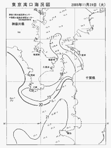 東京湾口海況図(2005/11/29)