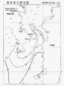 東京湾口海況図(2005/12/03)