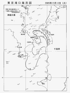 東京湾口海況図(2005/12/13)