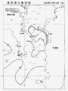 東京湾口海況図(2005/12/14)