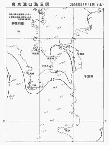 東京湾口海況図(2005/12/15)
