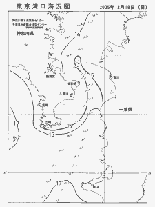 東京湾口海況図(2005/12/18)