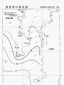 東京湾口海況図(2005/12/22)