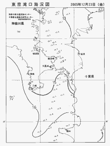 東京湾口海況図(2005/12/23)