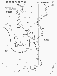 東京湾口海況図(2005/12/24)