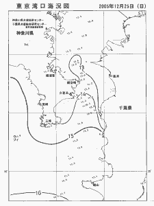 東京湾口海況図(2005/12/25)