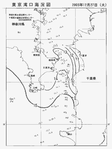 東京湾口海況図(2005/12/27)