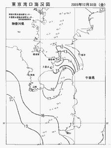 東京湾口海況図(2005/12/30)