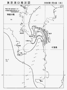 東京湾口海況図(2006/01/04)