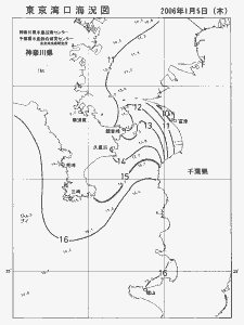 東京湾口海況図(2006/01/05)