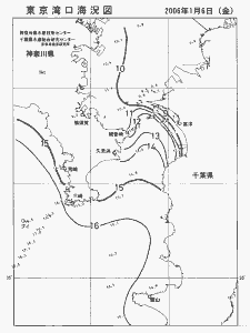 東京湾口海況図(2006/01/06)