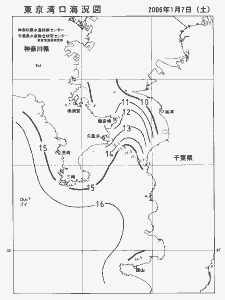 東京湾口海況図(2006/01/07)