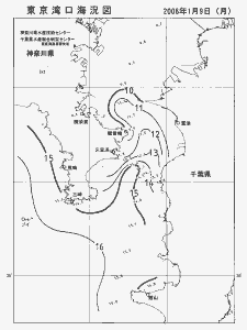 東京湾口海況図(2006/01/09)