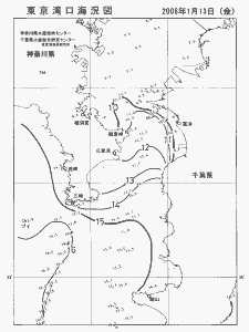 東京湾口海況図(2006/01/13)