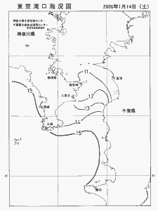東京湾口海況図(2006/01/14)