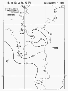 東京湾口海況図(2006/01/15)