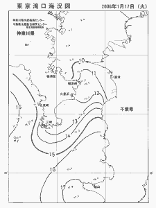 東京湾口海況図(2006/01/17)