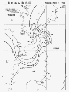 東京湾口海況図(2006/01/19)