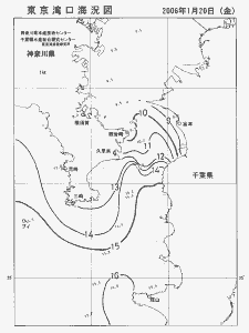 東京湾口海況図(2006/01/20)