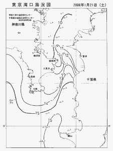 東京湾口海況図(2006/01/21)