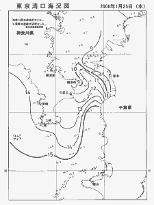 東京湾口海況図(2006/01/25)